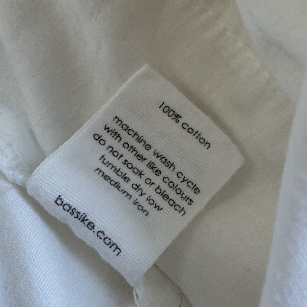 Bassike White Button-Detail Skirt Shorts - Picture 6 of 9